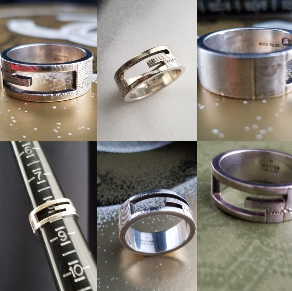 GUCCI Beautiful Vintage Sterling Silver Ring AG 925 - Picture 16 of 16